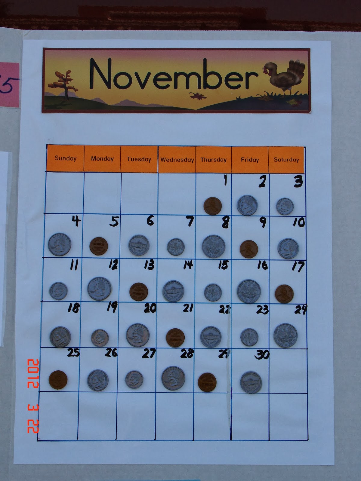 november calendar picture ideas