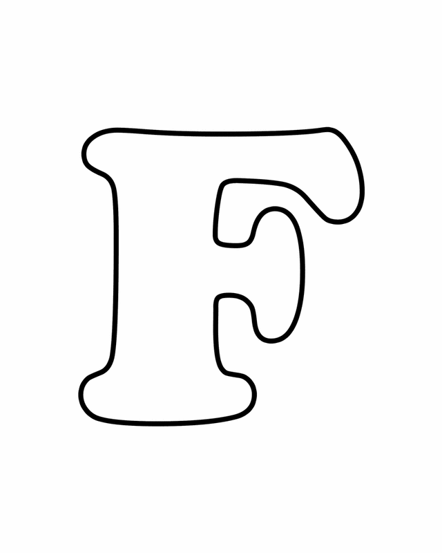 Coloring Pages for Kids: Letter "F" Coloring Pages for Kids
