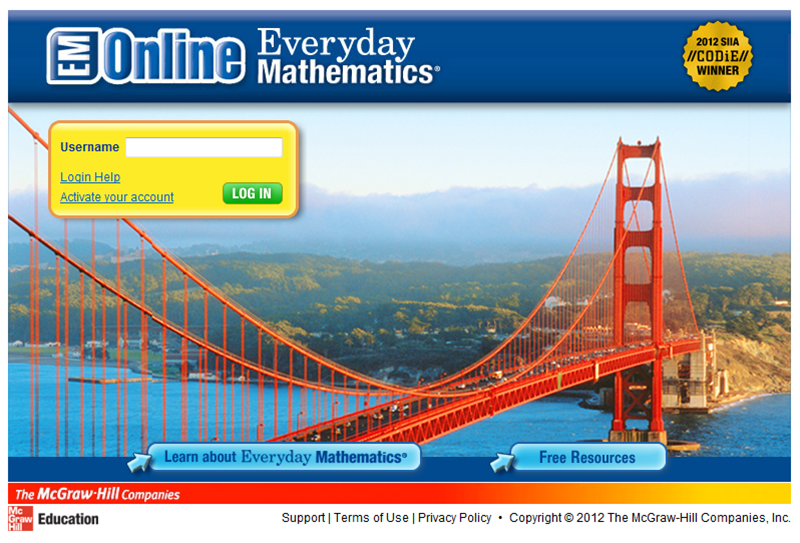 SPS Elementary Math Everyday Math Online (Resources for Home)
