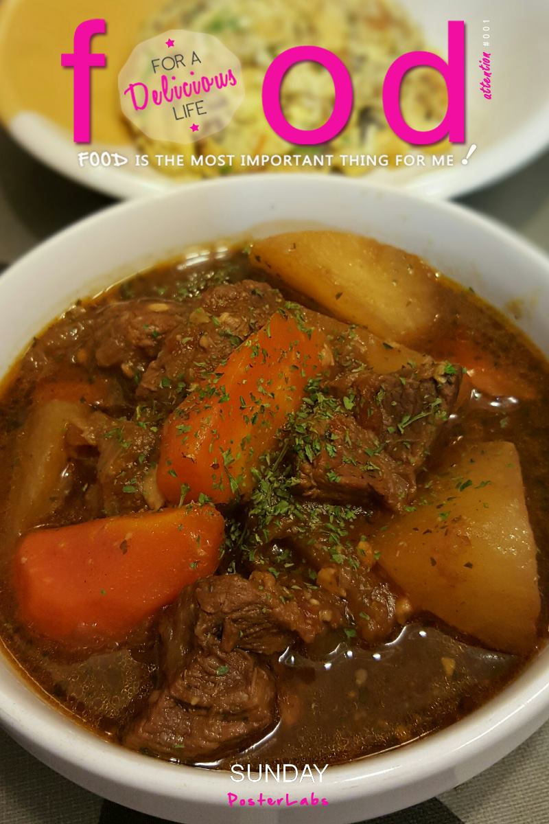 Stew Beef with Carrot and Radish by Lynn See