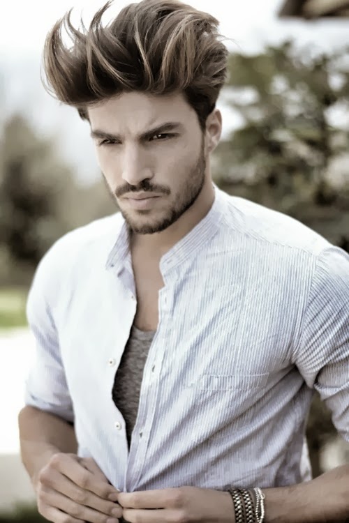 Men Short Side Long Upper Hair Style Men Hair Styles Clothing