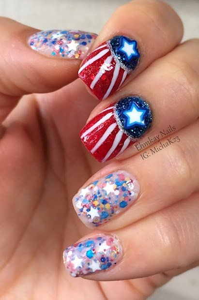 ehmkay nails fourth of july nail
