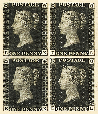 Black Penny Stamp