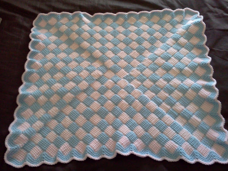 Charlotte's  Entrelac crochet blanket