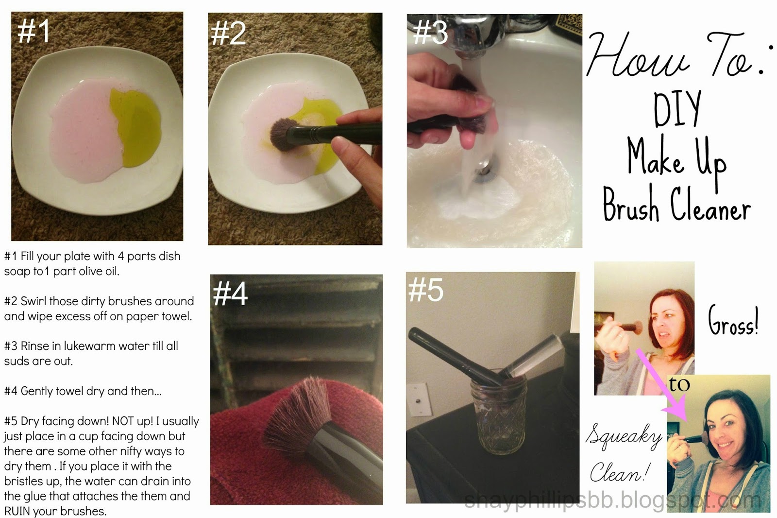 DIY Make Up Brush Cleaner and Conditioner Shay Phillips