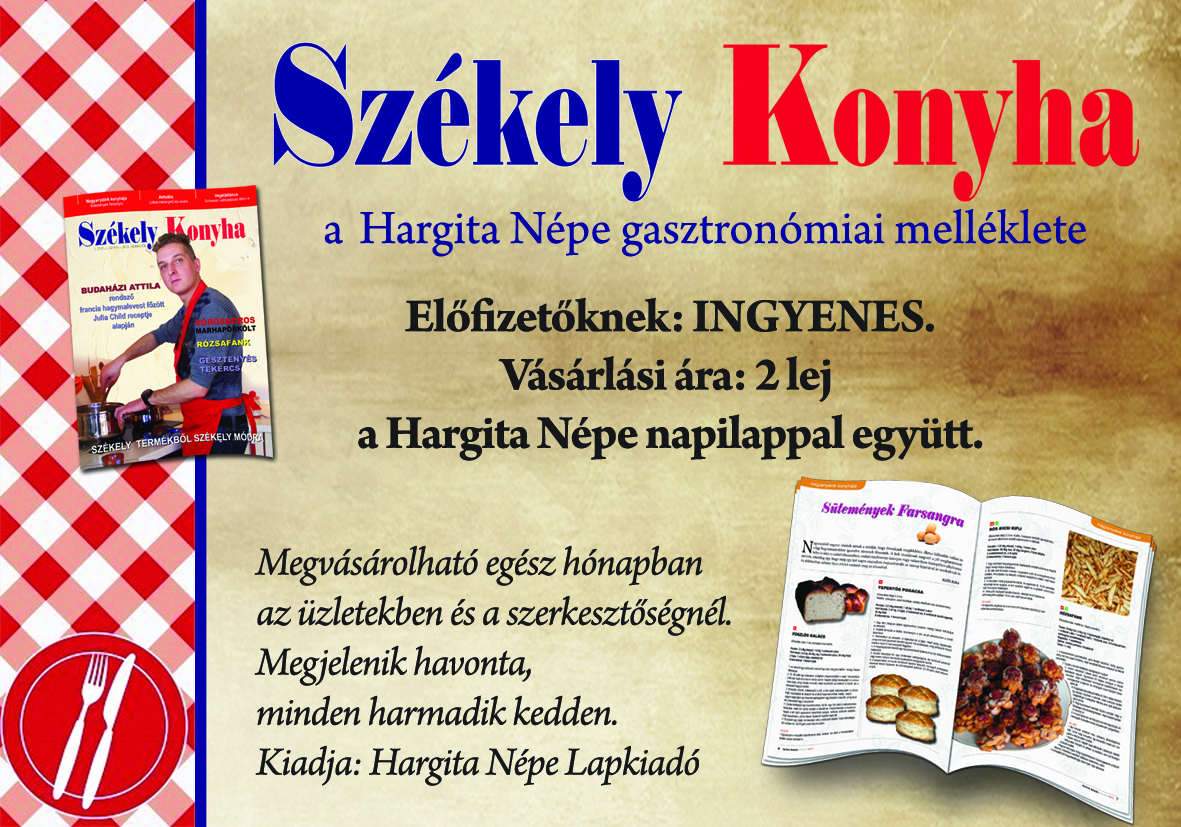 Székely konyha új gasztronómiai lap az erdélyi piacon ... Szekely konyha