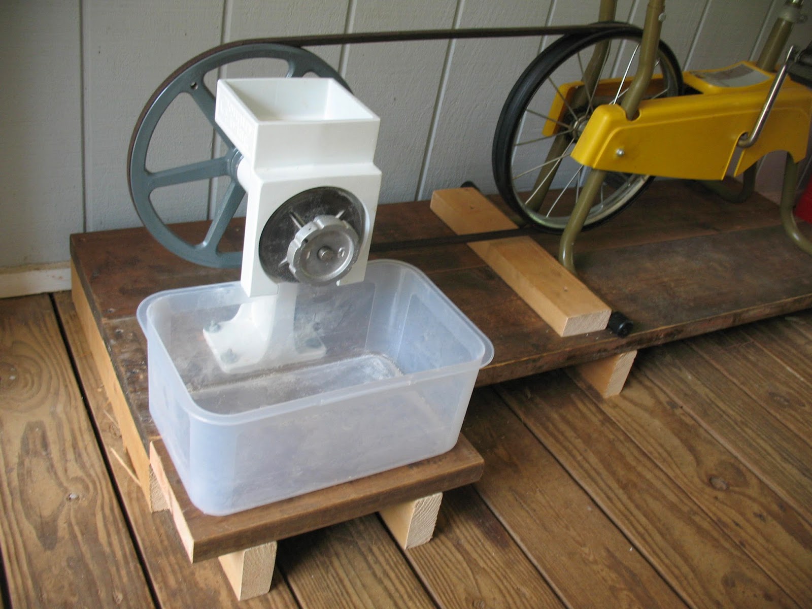 Sensible Survival Bicycle Power for the Country Living Grain Mill