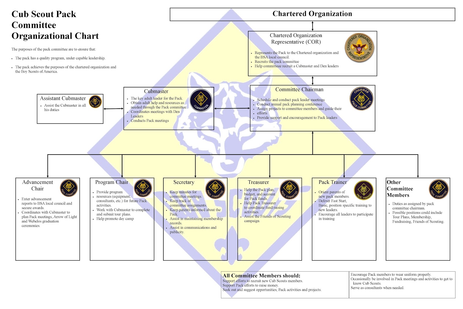 Boy Scout Organization Chart