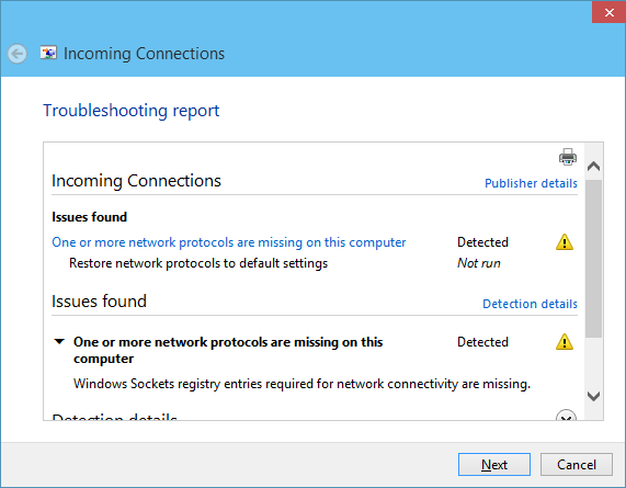 one or more network protocols are missing on this computer windows 10 [SOLVED]