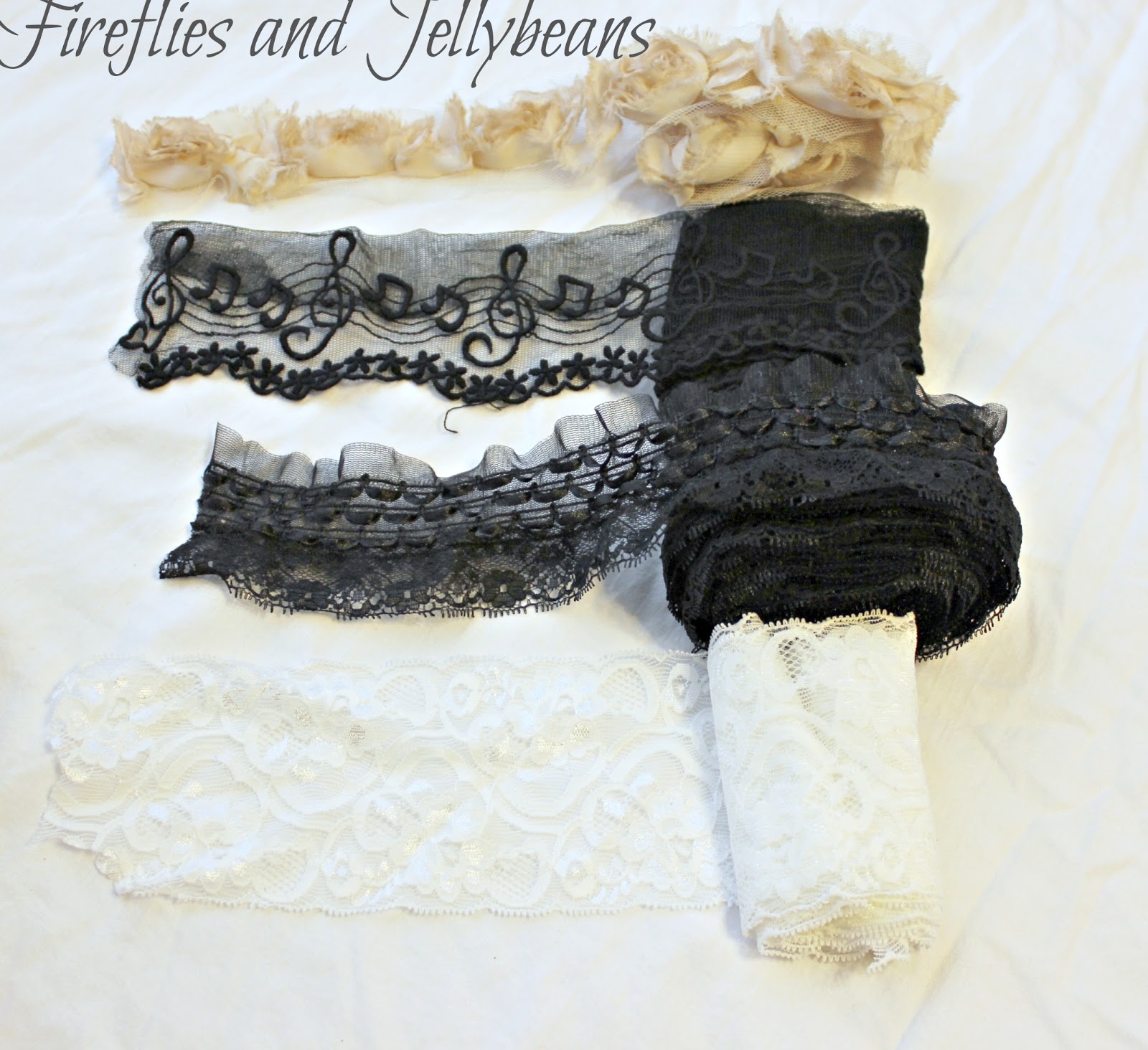 Fireflies and Jellybeans Easy Projects with Lace Trims (Tutorials!)