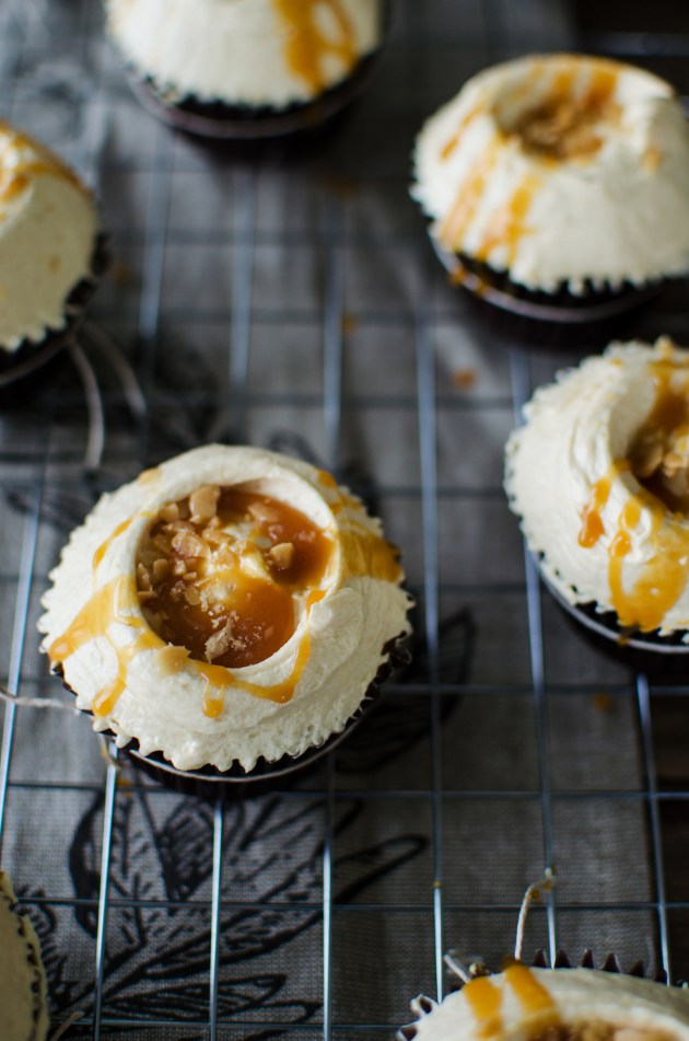 Louise´s Spis Caramel and Mint Cupcakes (CaraMint Cupcakes)