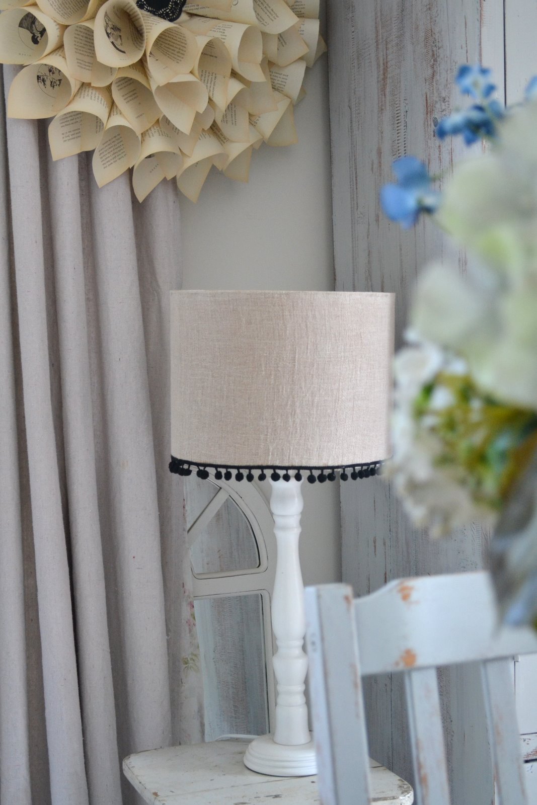 Farmhouse Dining Table with Grey Chairs Paint Me White