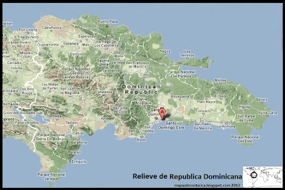 Mapa de Relieve de Republica Dominicana Mapa de Relieve de Republica Dominicana