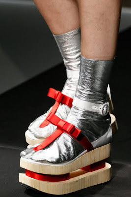 туфли на платформе + кожаный носок