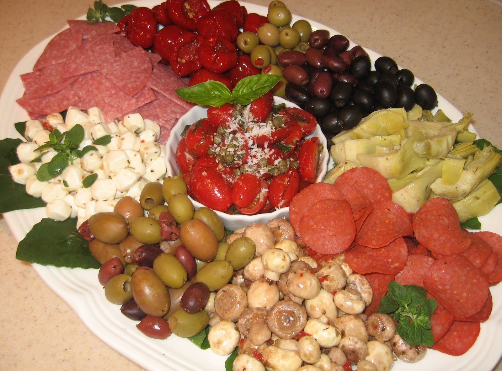 The Kitchen is My Playground Antipasto Platter with Grape Tomato