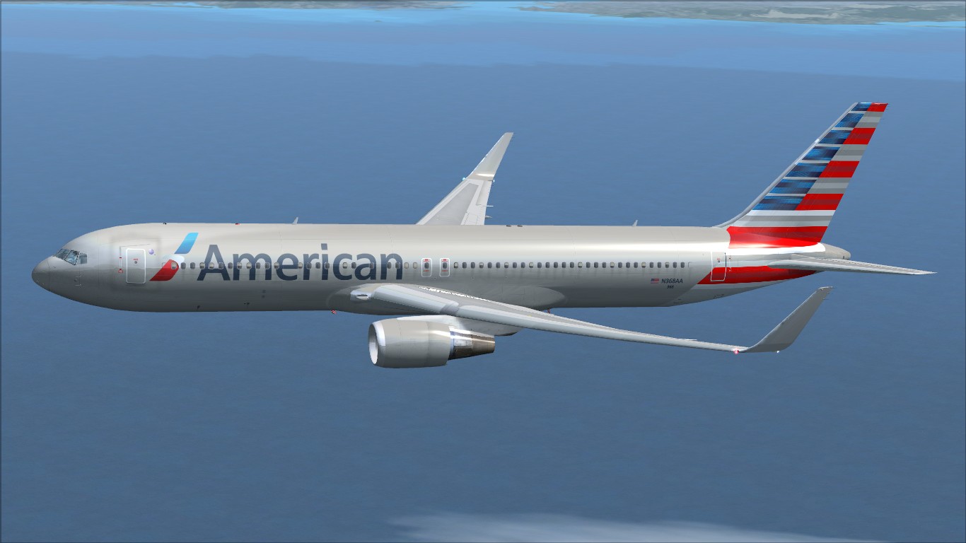 Texturas Brasileiras: American Airlines &quot;circa 2013&quot; Boeing 767-300ER N368AA