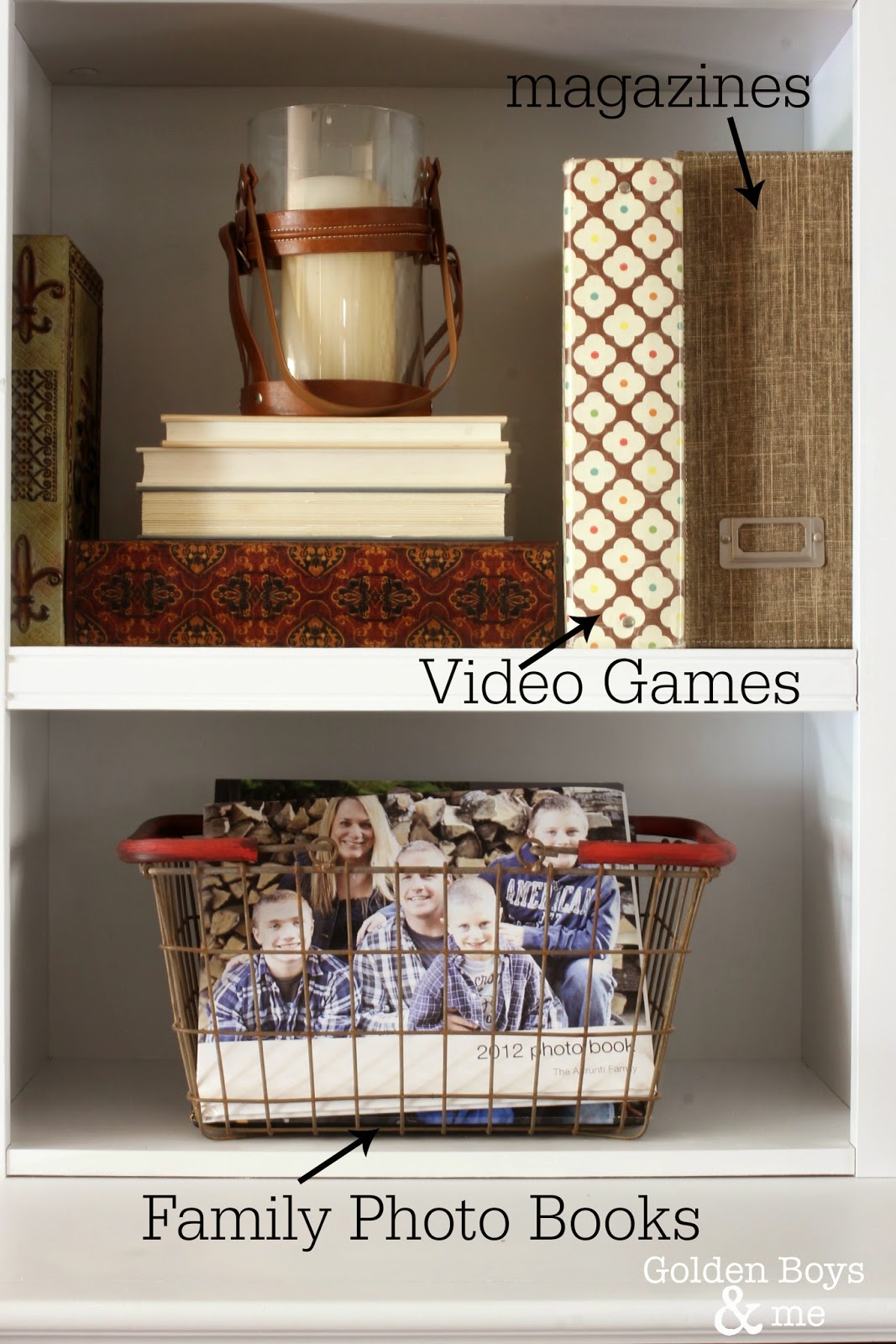 Family/Living Room Storage & Organization Golden Boys & Me