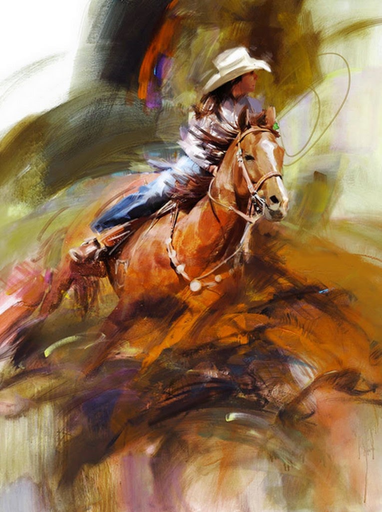 cuadros-con-mujeres-vaqueras mujeres-montando-caballos