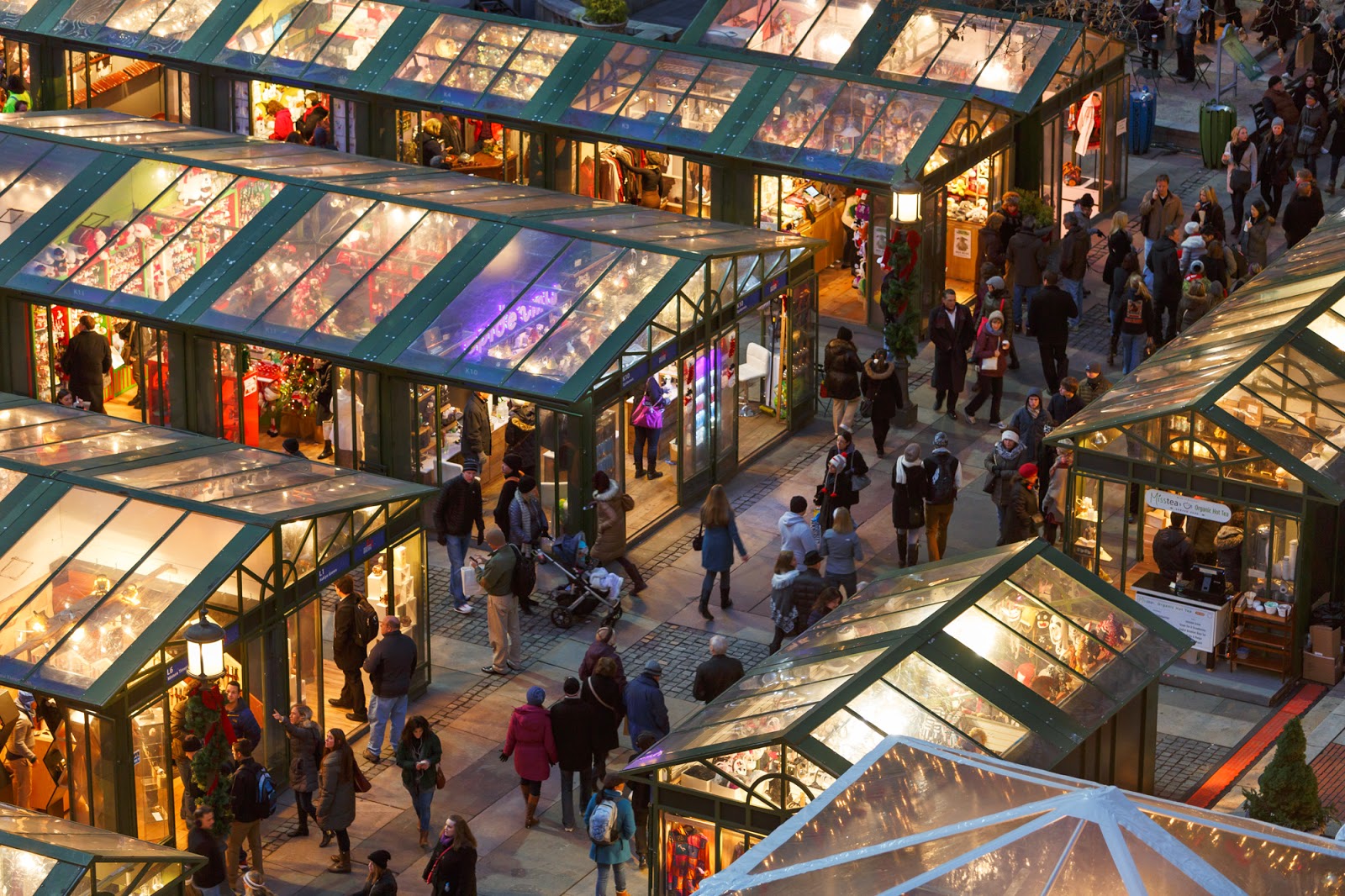 bryant park blog looking back bank of america winter village nyc christmas shops