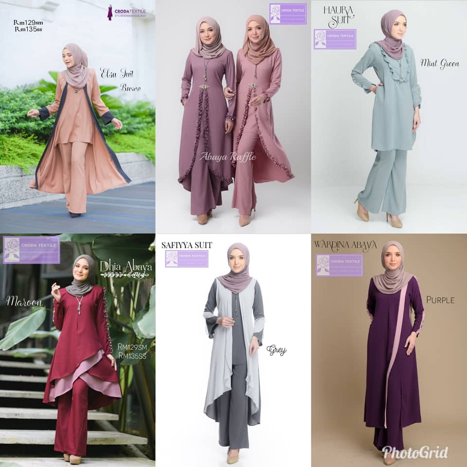 Koleksi abaya yang super super selesa sesuai digayakan di mana saja