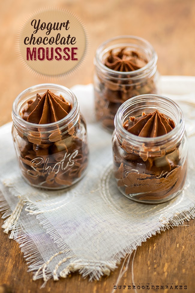 Yogurt chocolate mousse tart with tipsy cherries supergolden bakes