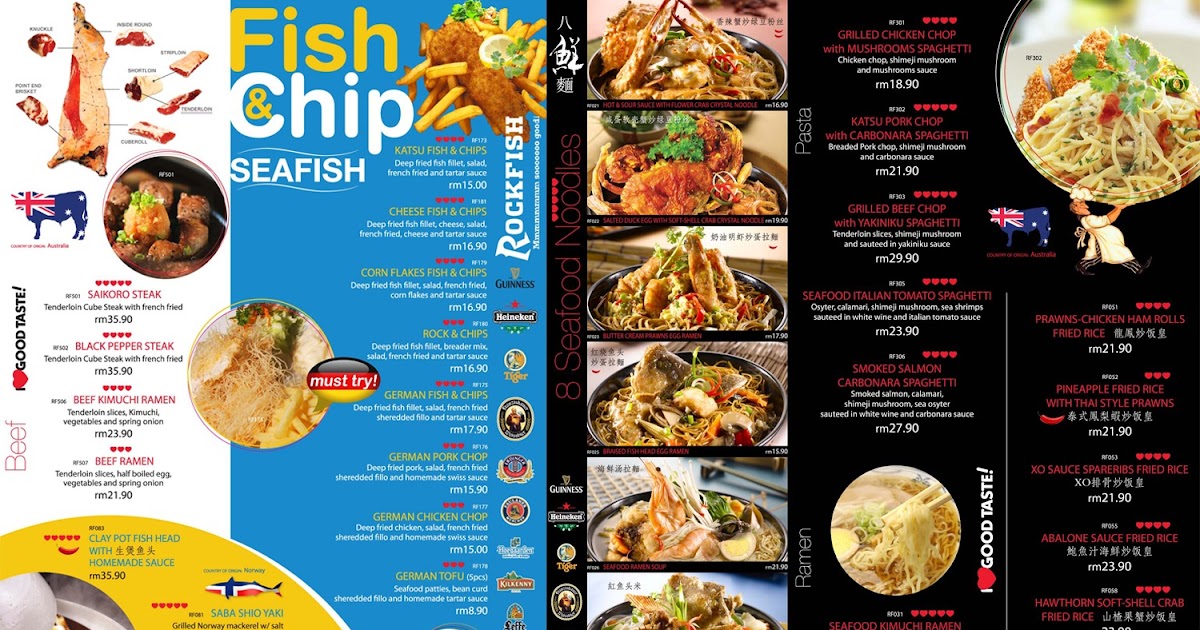 Food Street Rockfish Noodle Bar Menu