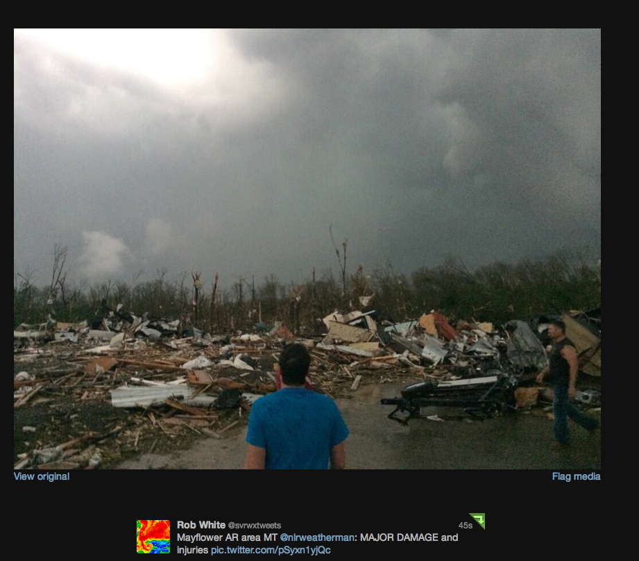 Mike Smith Enterprises Blog Violent Tornado Approaching Mayflower, AR