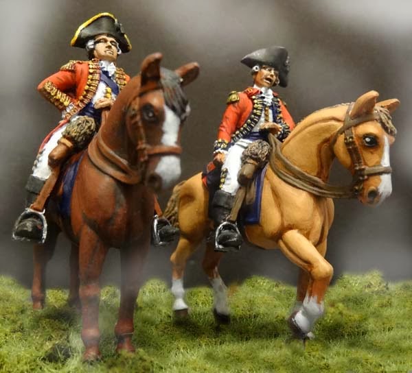 Land of the Lead 40mm AWI Mounted British Officers