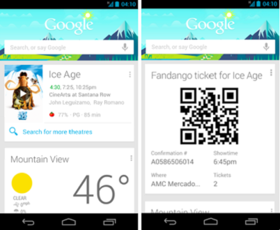 Google Search App - New Cards Google Search App for Android updated