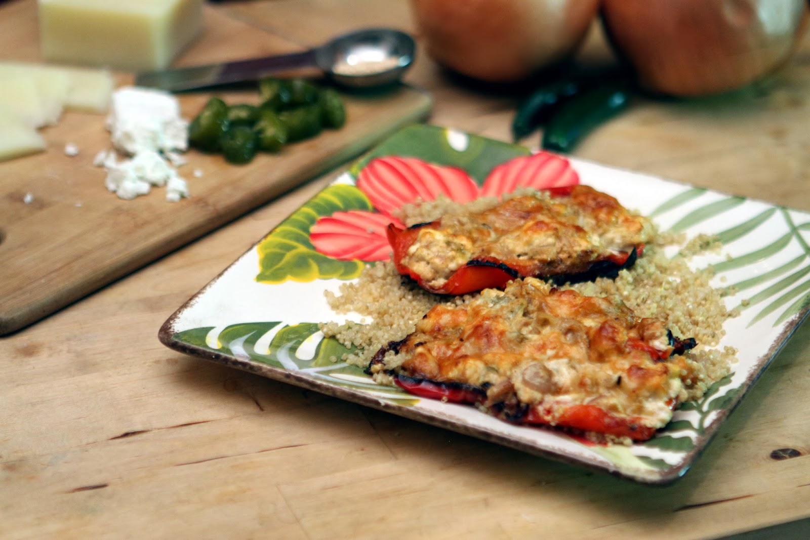 Crunchy in the City Recipe Stuffed Bell Peppers, Vegetarian Style