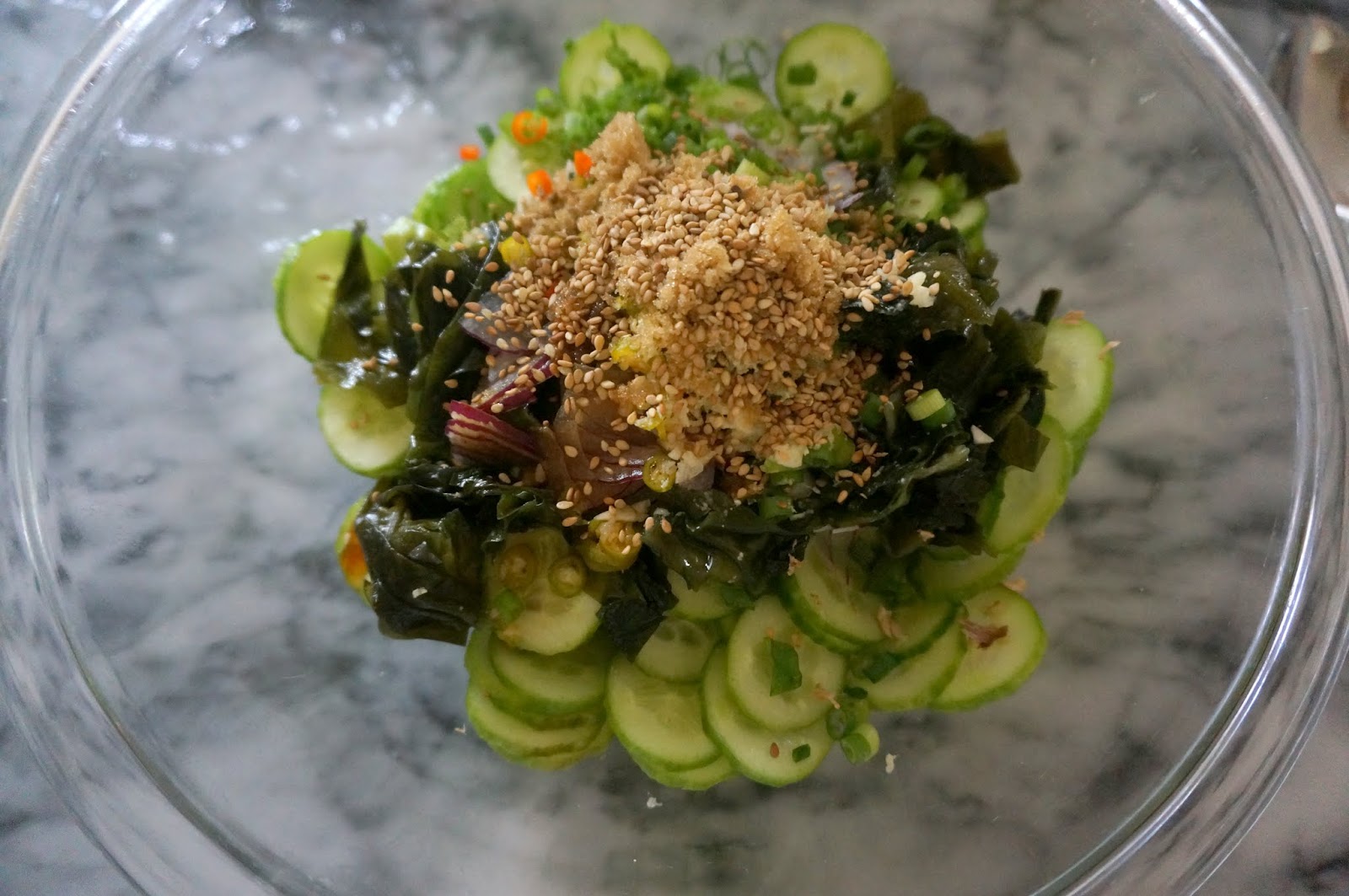 Korean Cold Cucumber Soup Oi Nenguk (오이 냉국)