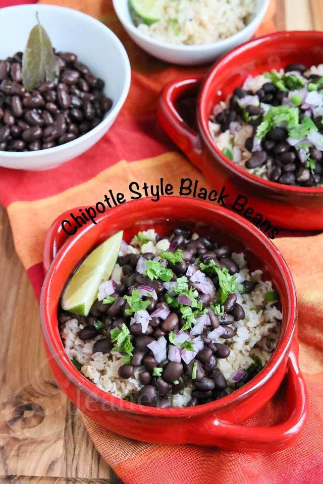 Slow Cooker Chipotle Style Black Beans from Healthy Living