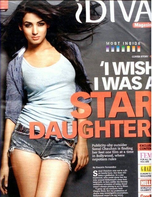 Sonal Chauhan iDiva Cover Scan1 - Sonal Chauhan Hot iDiva Mag Cover