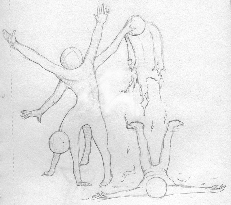 Basic Human Sketches