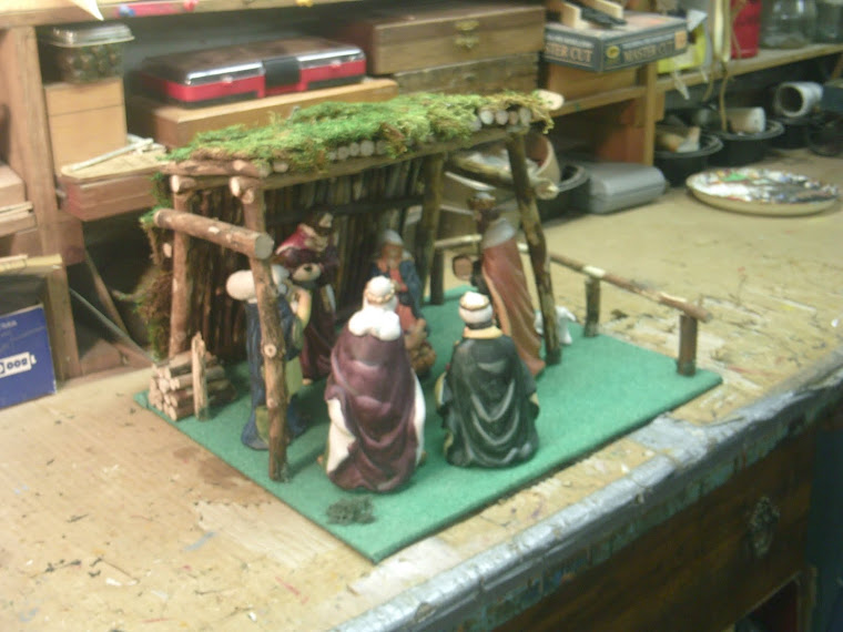 Finished Manger, with the figures ~