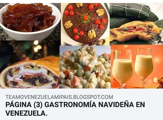 Gastronomía navideña en Venezuela.