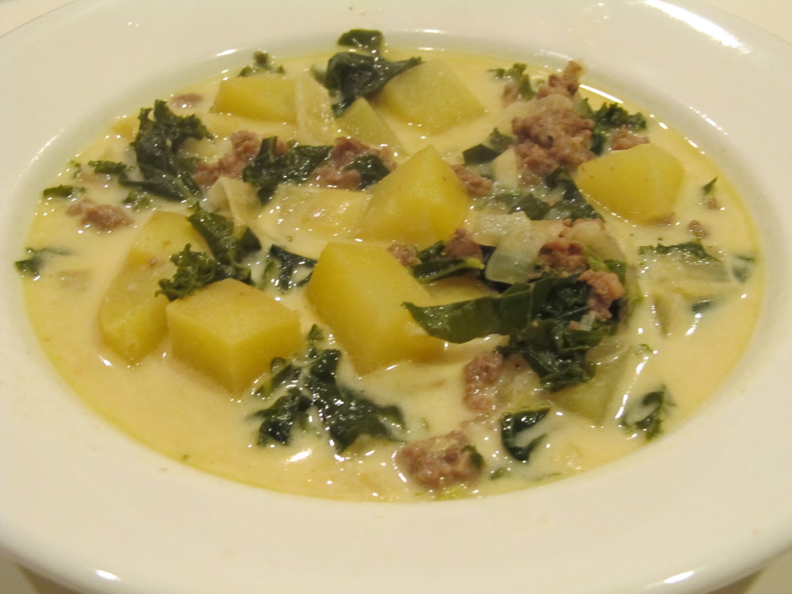 Kim's Cooking and Gardening Tuscan Kale Potato Soup