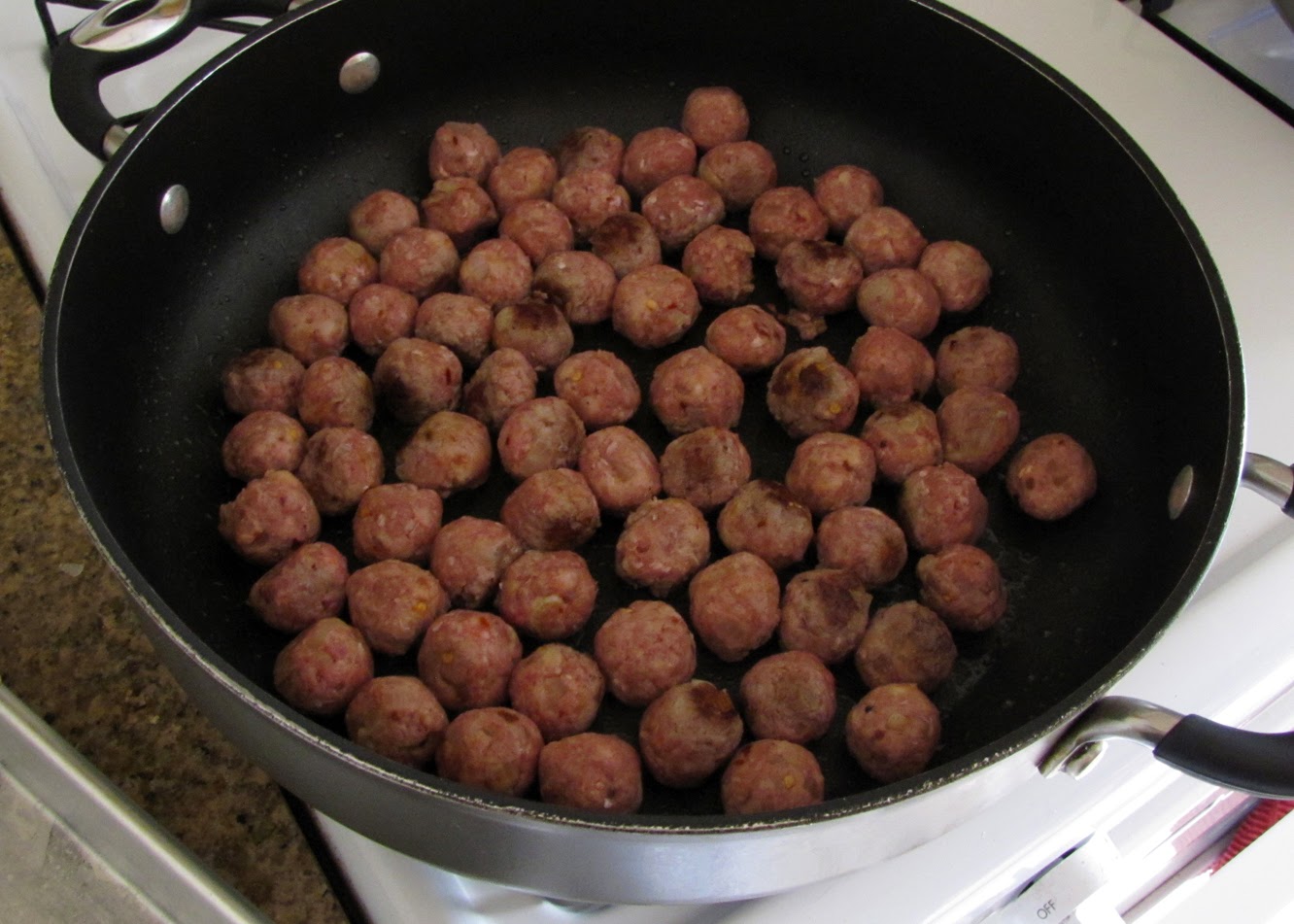Smells Like Food in Here Beef Meatballs with Orecchiette, Kale and