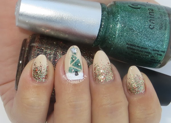 Glitter Christmas Tree Nail Designs - wide 4