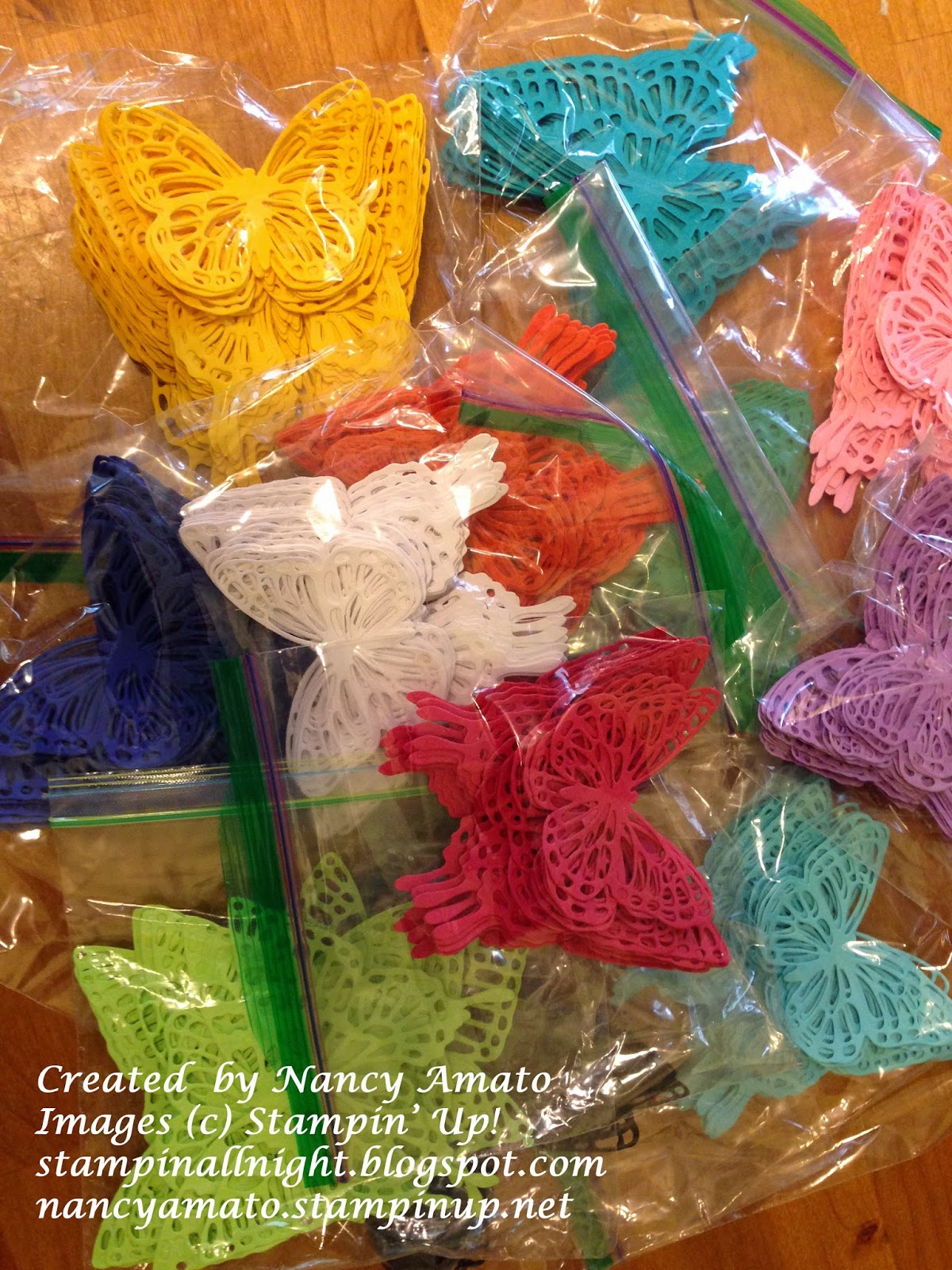 Stampin' All Night Bunches of Butterflies