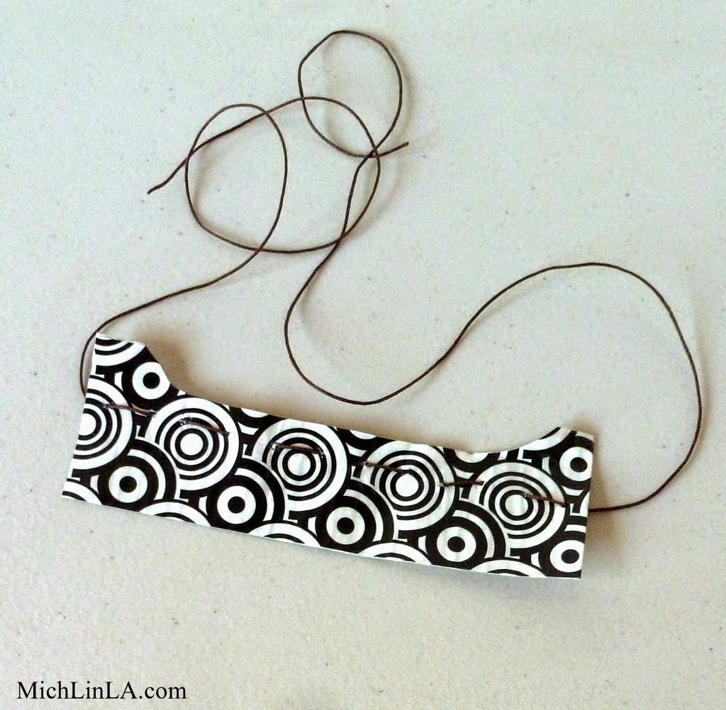 Mich L. in L.A. Duct Tape Necklace Easy DIY!