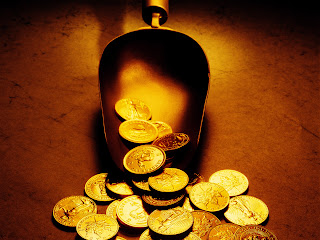 Awesome Gold Coins HD Stock Photo Wallpaper