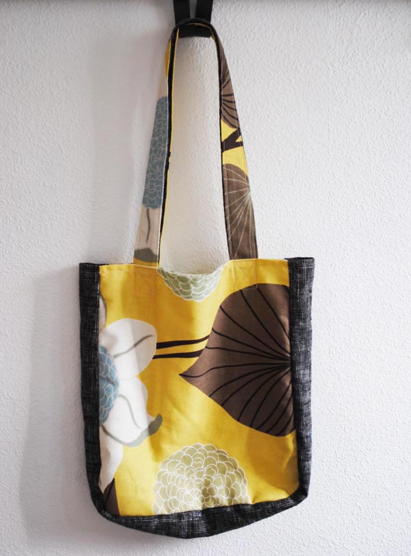 happy to make How to sew a tote bag using leftover fabric