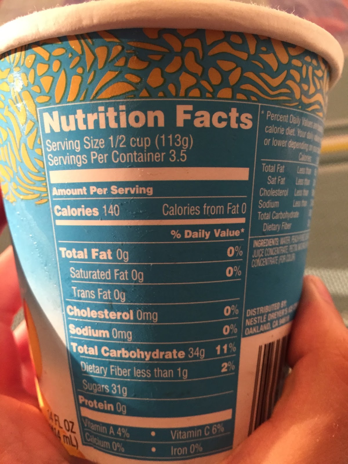 HaagenDazs Orchard Peach Sorbet