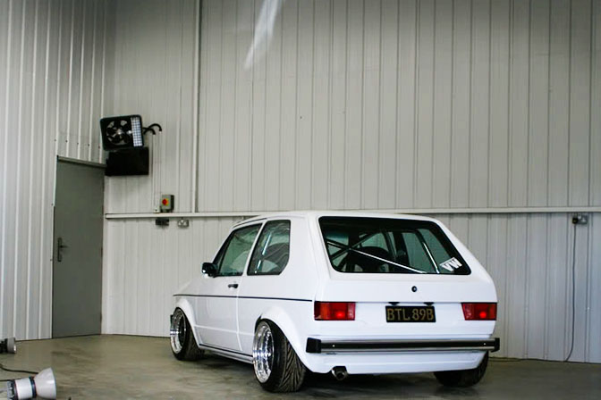 Slammed Vdub