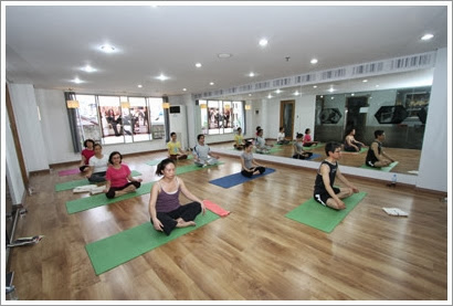 Phòng Yoga rộng rãi tiện ích dáp ứng đầy đủ