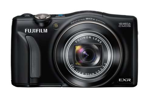 Fujifilm F800EXR 16MP Digital Camera with 20x Optical Image Stabilized Zoom and 3.0-Inch TFT LCD, Black