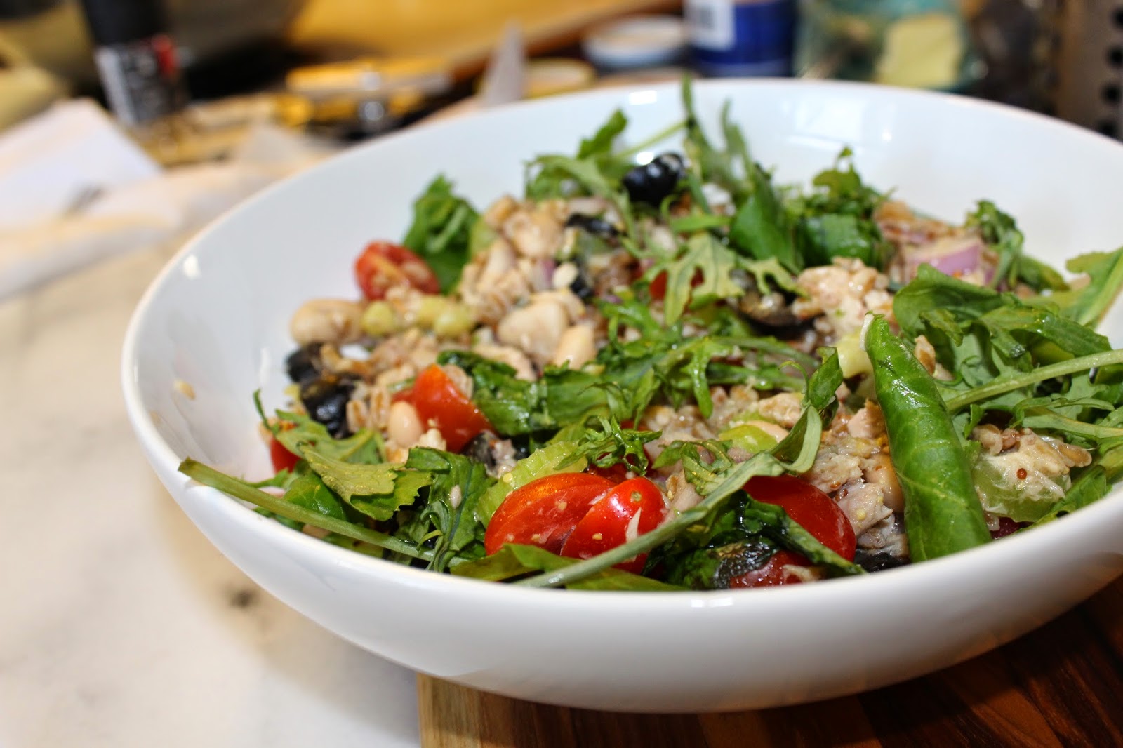 Martha Chartreuse Recipes {Farro + Tuna Salad}
