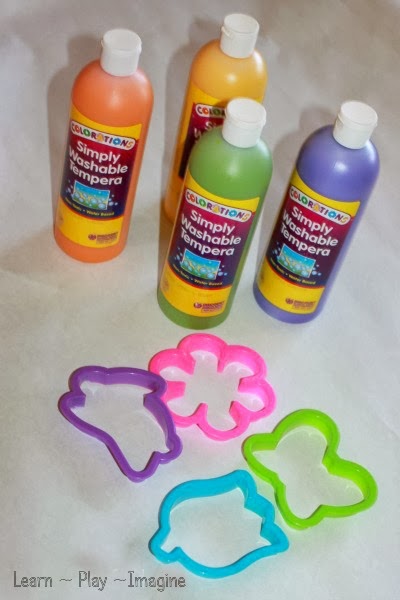 Cookie Cutter Prints Spring Painting Activity Learn Play Imagine