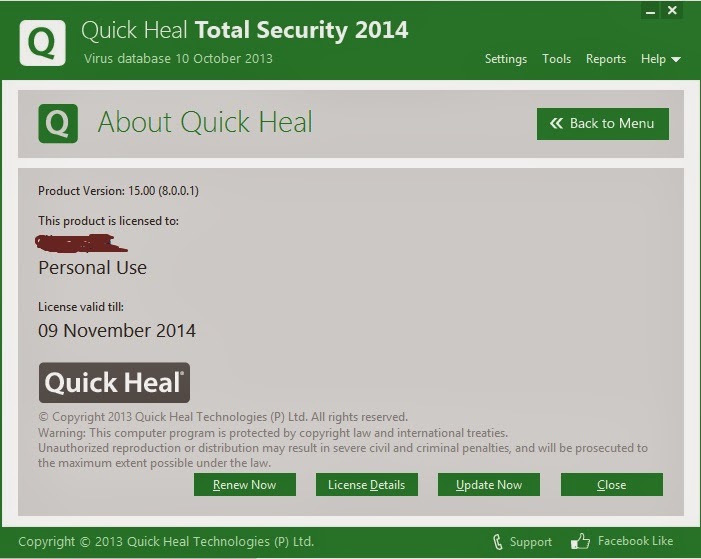Keygen For Quick Heal Antivirus Pro 2012